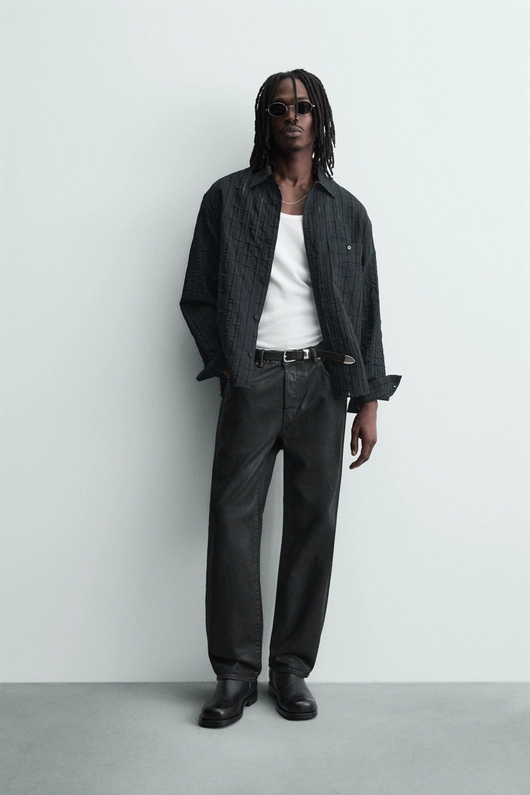 ЖАККАРДОВАЯ РУБАШКА В ПОЛОСКУ