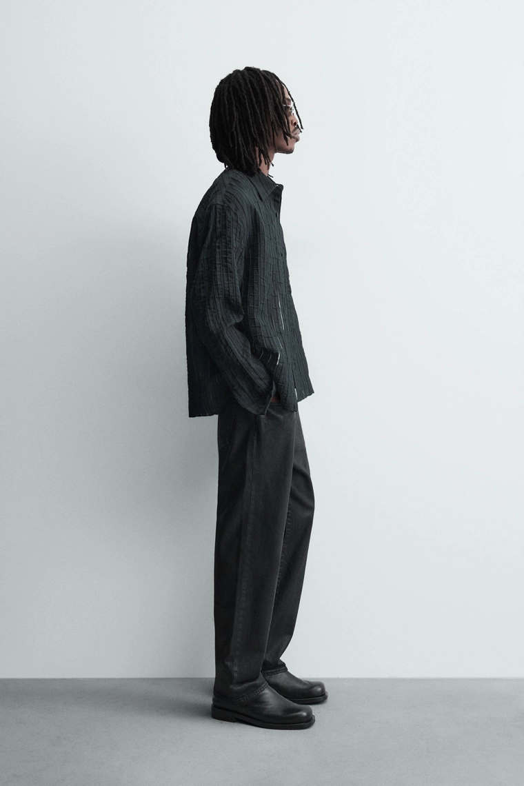 ЖАККАРДОВАЯ РУБАШКА В ПОЛОСКУ