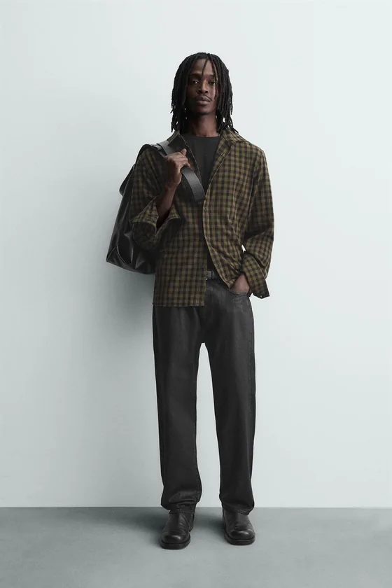РУБАШКА RELAXED FIT В КЛЕТКУ