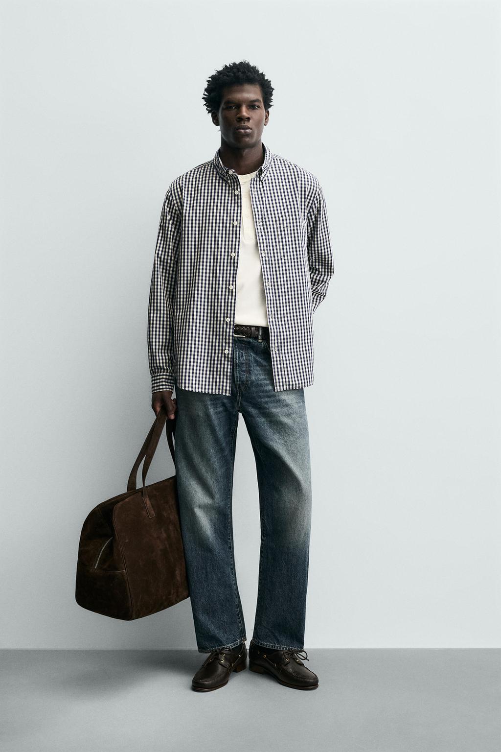 РУБАШКА В КЛЕТКУ С КАРМАНОМ