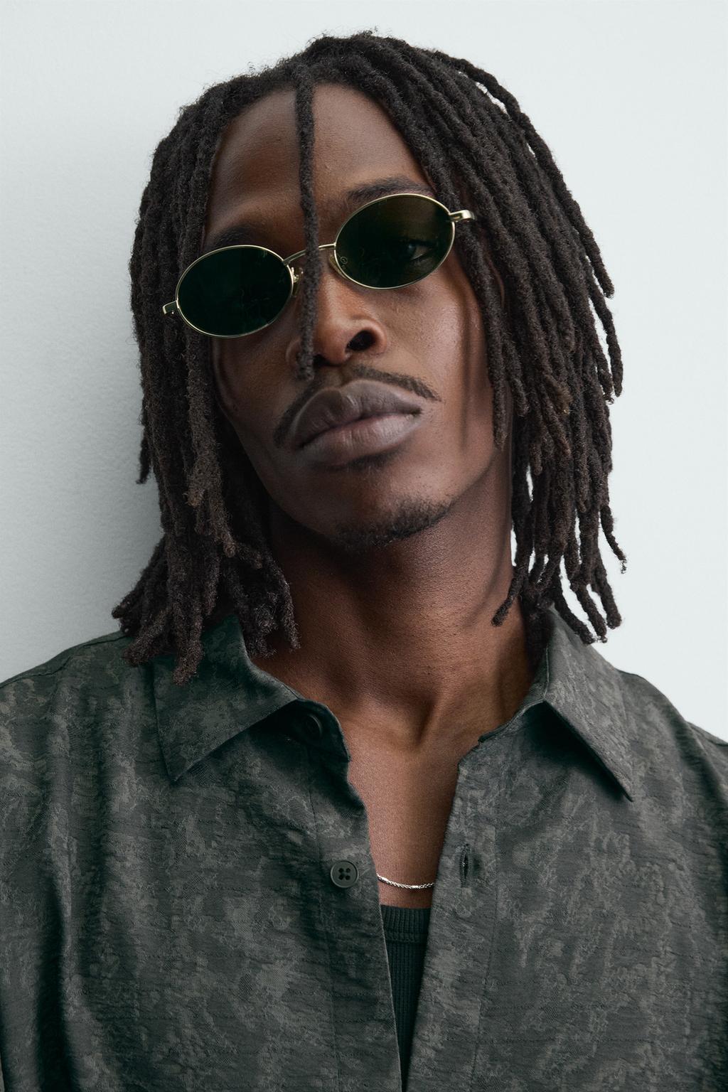 РУБАШКА СТРУЯЩЕГОСЯ ПОКРОЯ JACQUARD С ЦВЕТОЧНЫМ УЗОРОМ