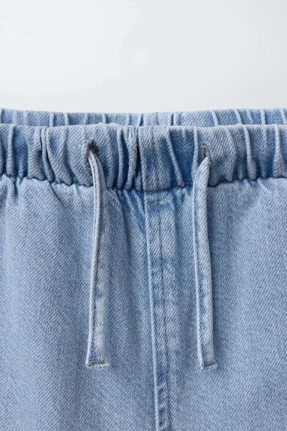 ДЖИНСЫ WIDE LEG СО ШНУРКАМИ