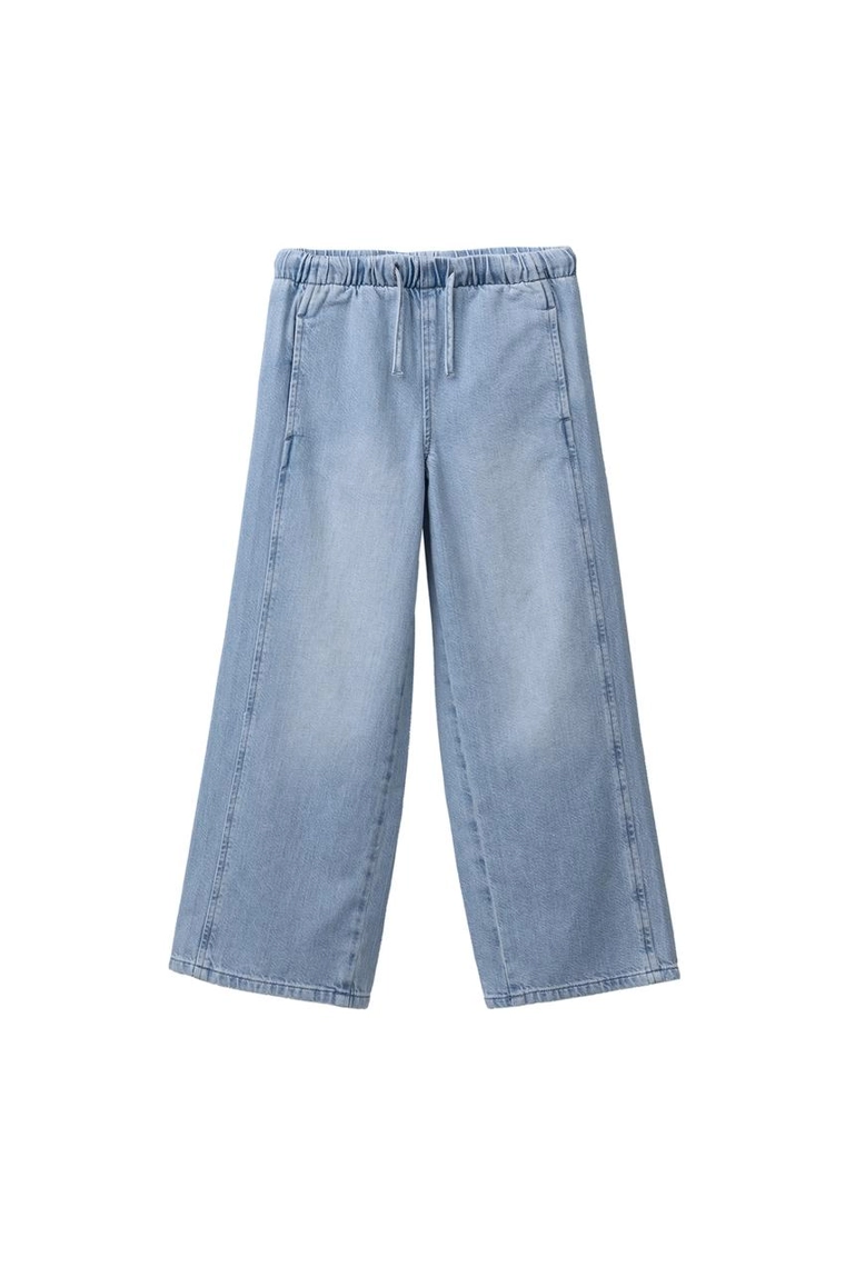 ДЖИНСЫ WIDE LEG СО ШНУРКАМИ