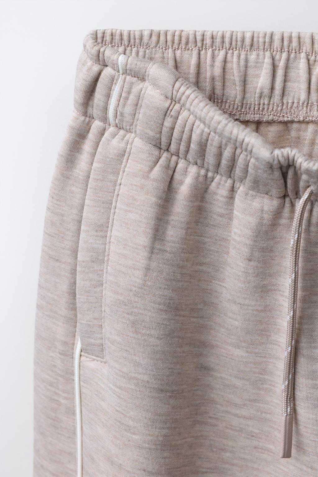 БРЮКИ WIDE LEG GYM С КОНТРАСТНЫМИ ВСТАВКАМИ