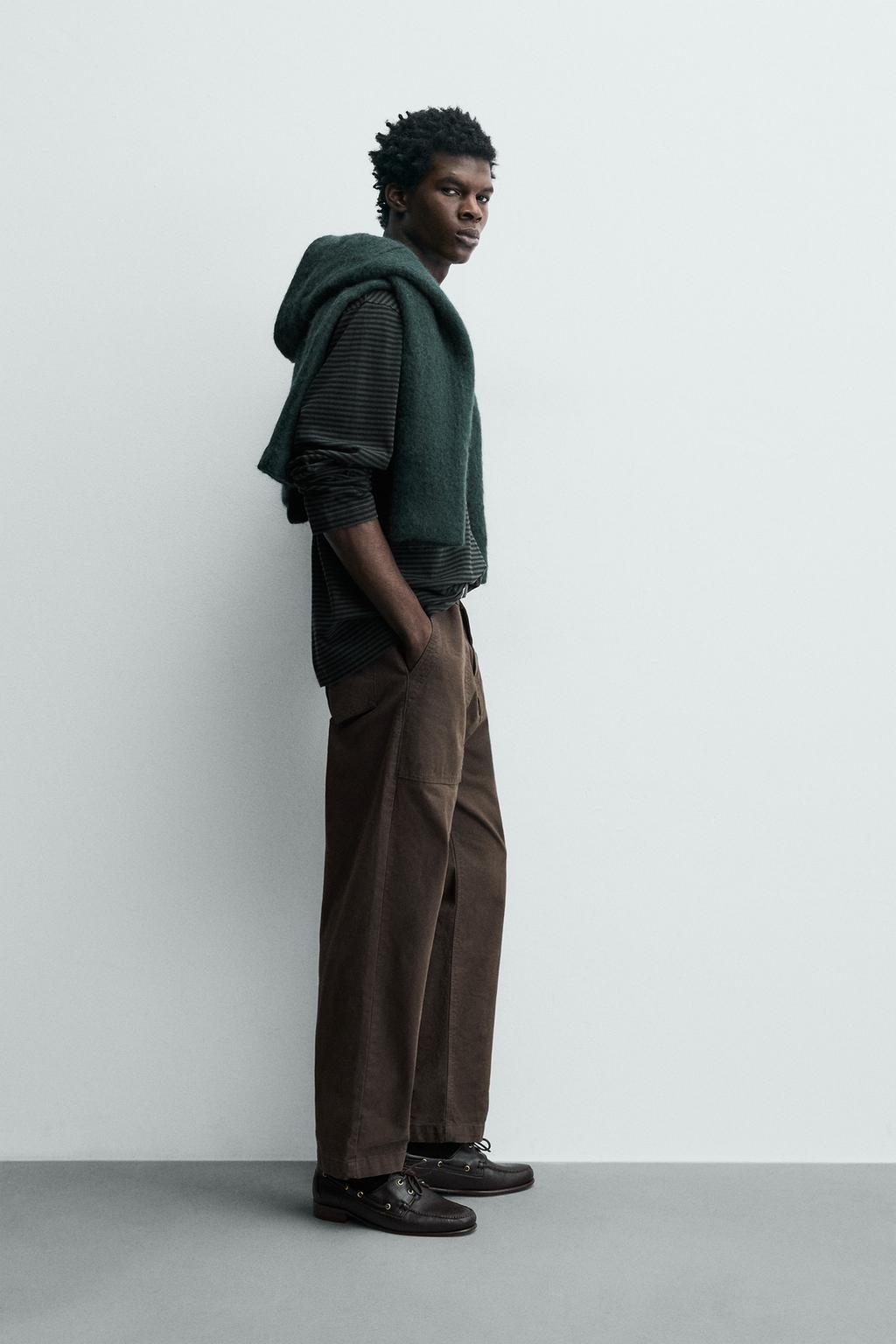 ХЛОПКОВАЯ ФУТБОЛКА В ПОЛОСКУ С ЭФФЕКТОМ ПОТЕРТОСТИ