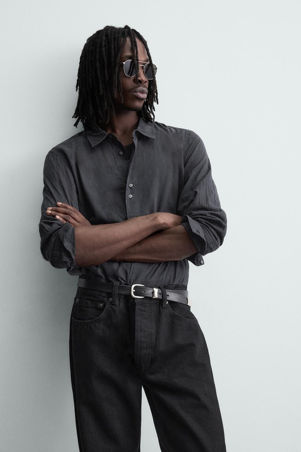 РУБАШКА ИЗ МЯГКОГО ДЕНИМА