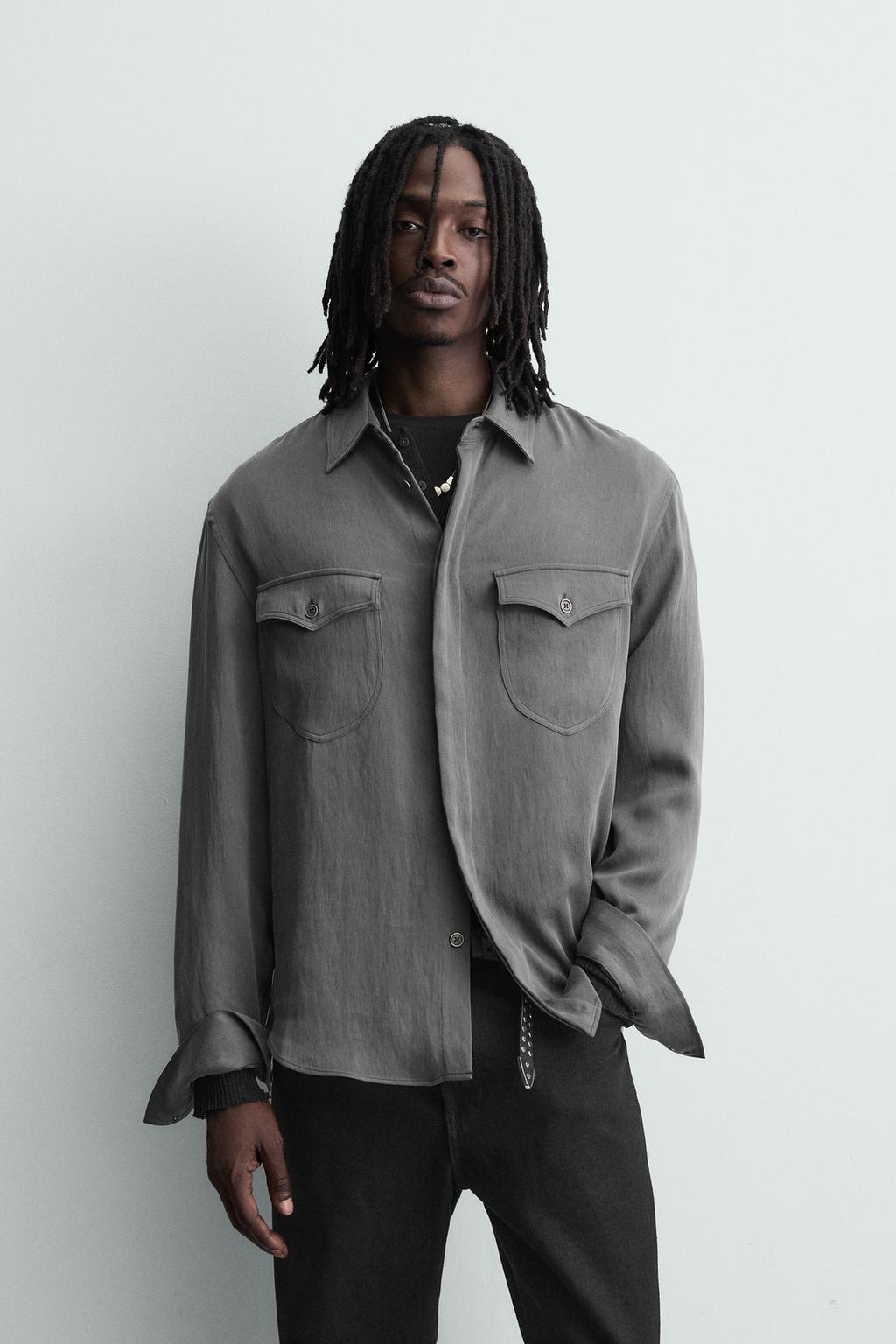 СВОБОДНАЯ РУБАШКА С КАРМАНАМИ