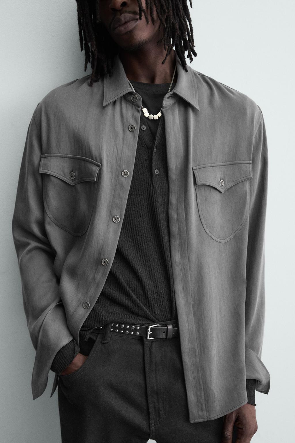 СВОБОДНАЯ РУБАШКА С КАРМАНАМИ