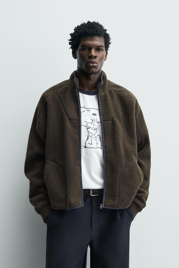 ТОЛСТОВКА ИЗ ИСКУССТВЕННОЙ ОВЧИНЫ НА МОЛНИИ