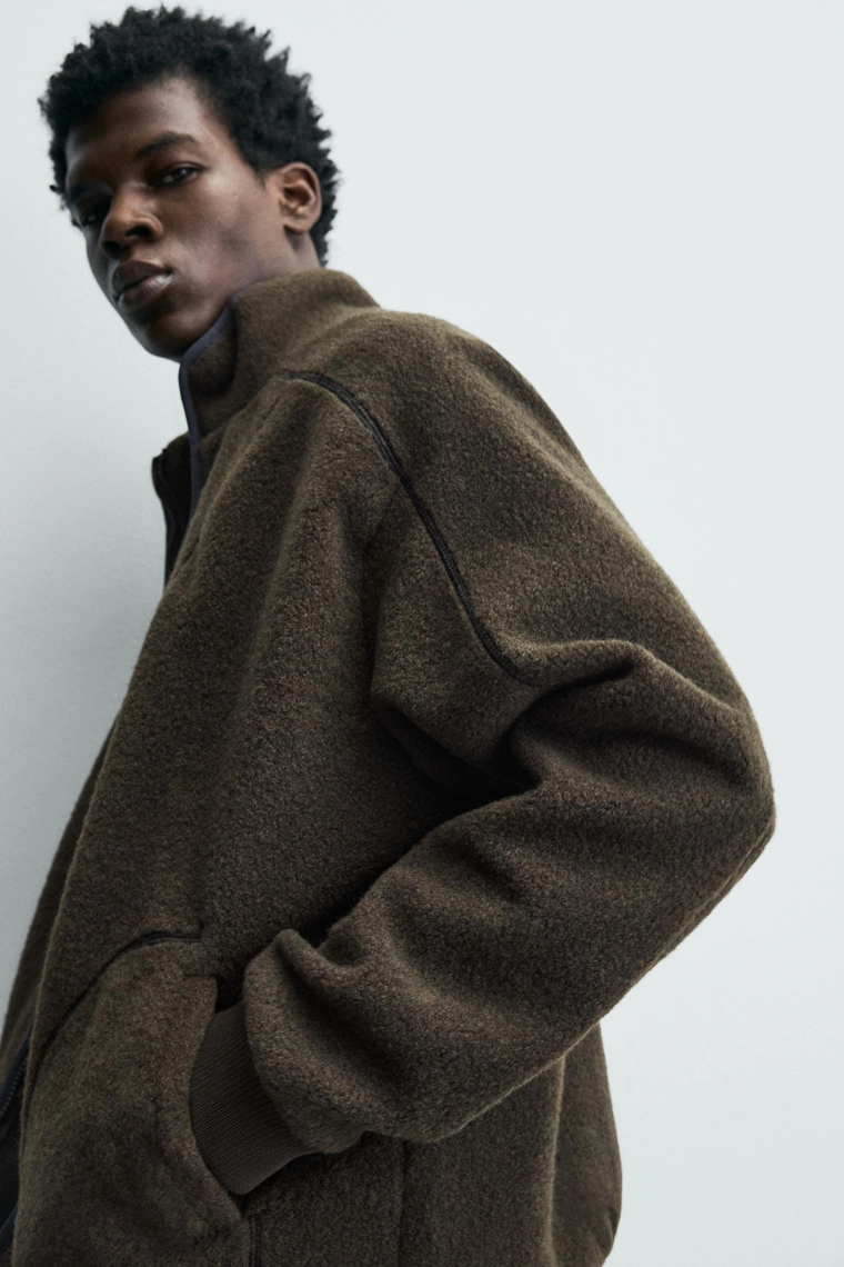 ТОЛСТОВКА ИЗ ИСКУССТВЕННОЙ ОВЧИНЫ НА МОЛНИИ