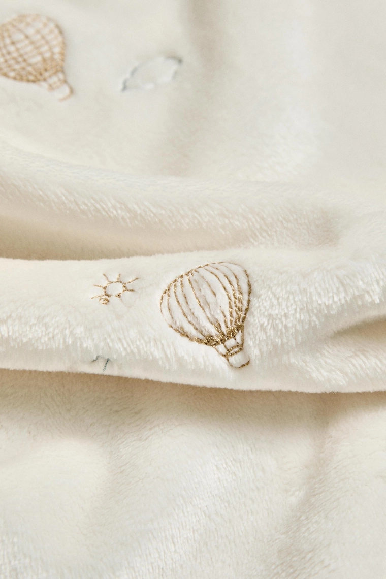 Плед для младенцев с шаром воздушного шара из флиса