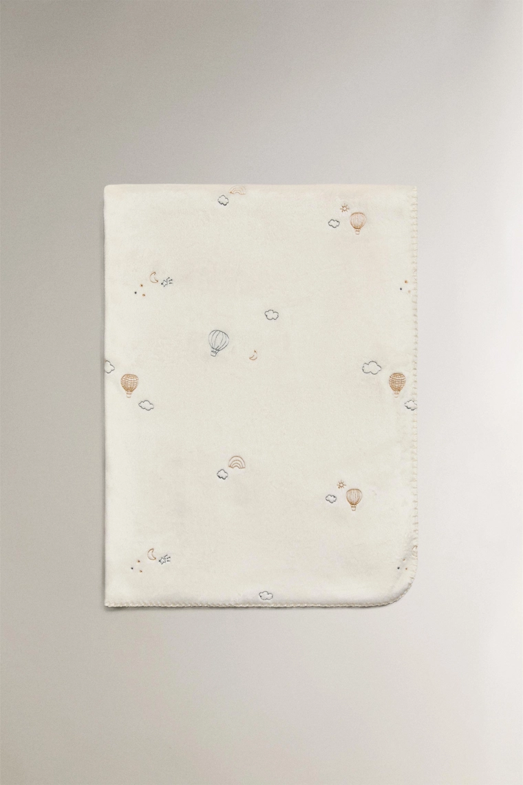 Плед для младенцев с шаром воздушного шара из флиса