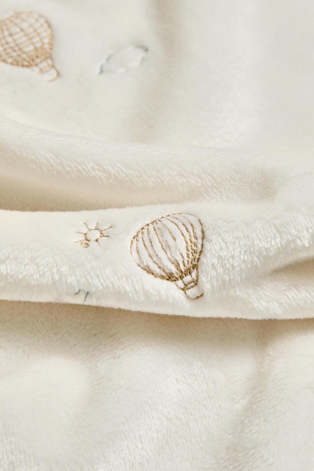 Плед для младенцев с шаром воздушного шара из флиса