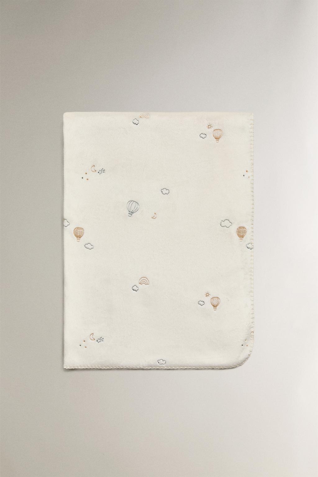 Плед для младенцев с шаром воздушного шара из флиса