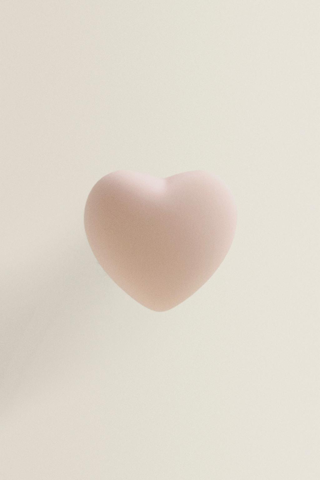 Набор детских керамических ручек для дверей в форме сердец (набор из 2 штук)