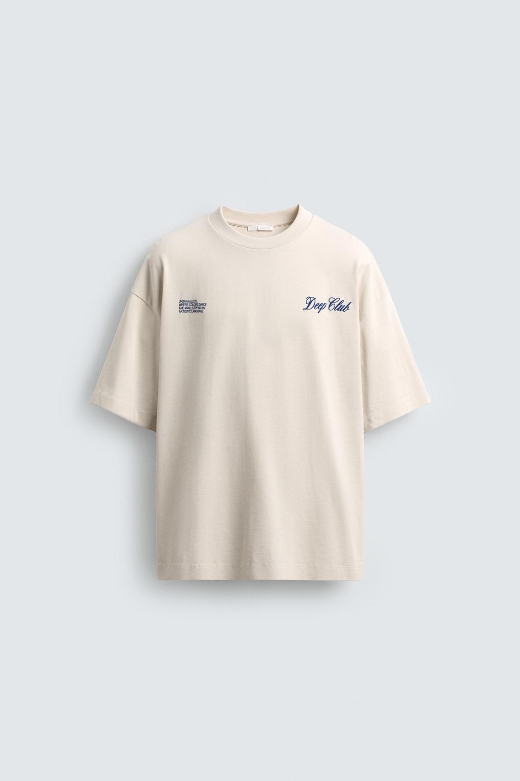 ФУТБОЛКА С КОНТРАСТНЫМ ПРИНТОМ