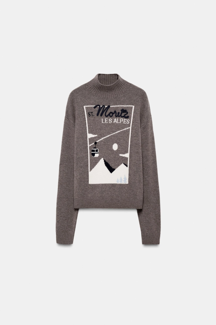 СВИТЕР ИЗ 90% ШЕРСТИ — SKI COLLECTION