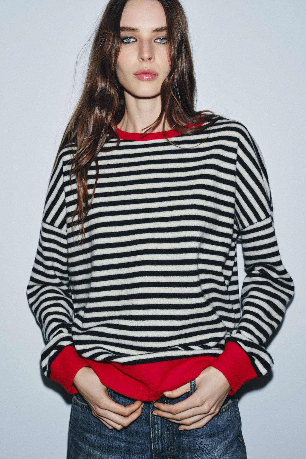 СВИТЕР ИЗ 100% ШЕРСТИ В ПОЛОСКУ