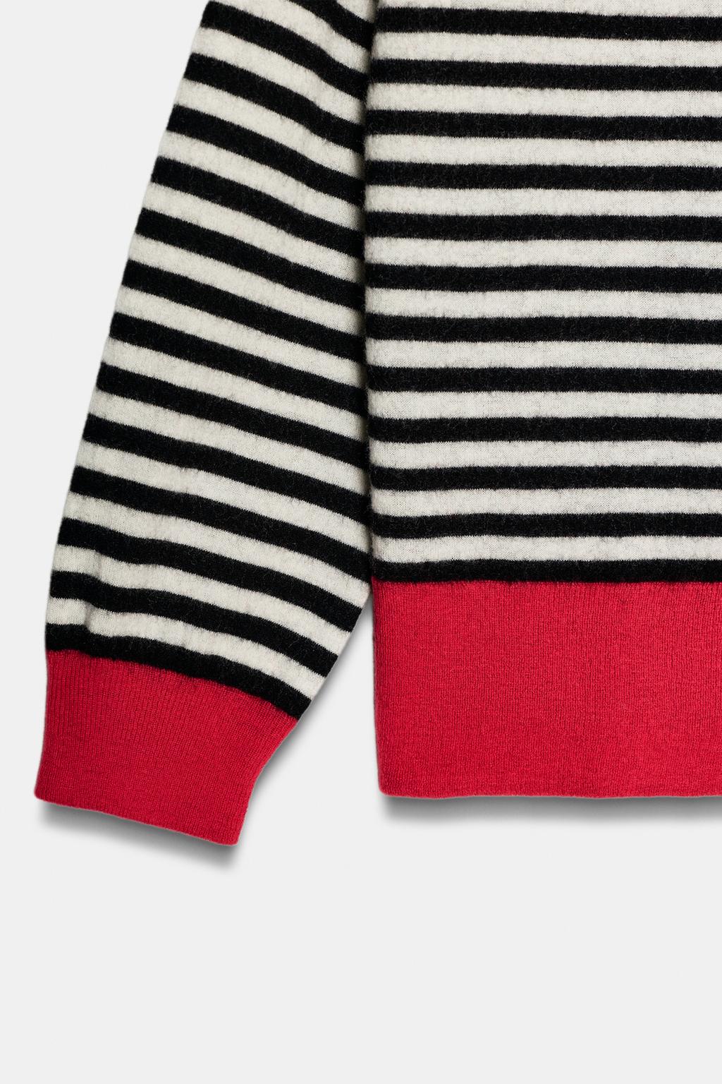 СВИТЕР ИЗ 100% ШЕРСТИ В ПОЛОСКУ