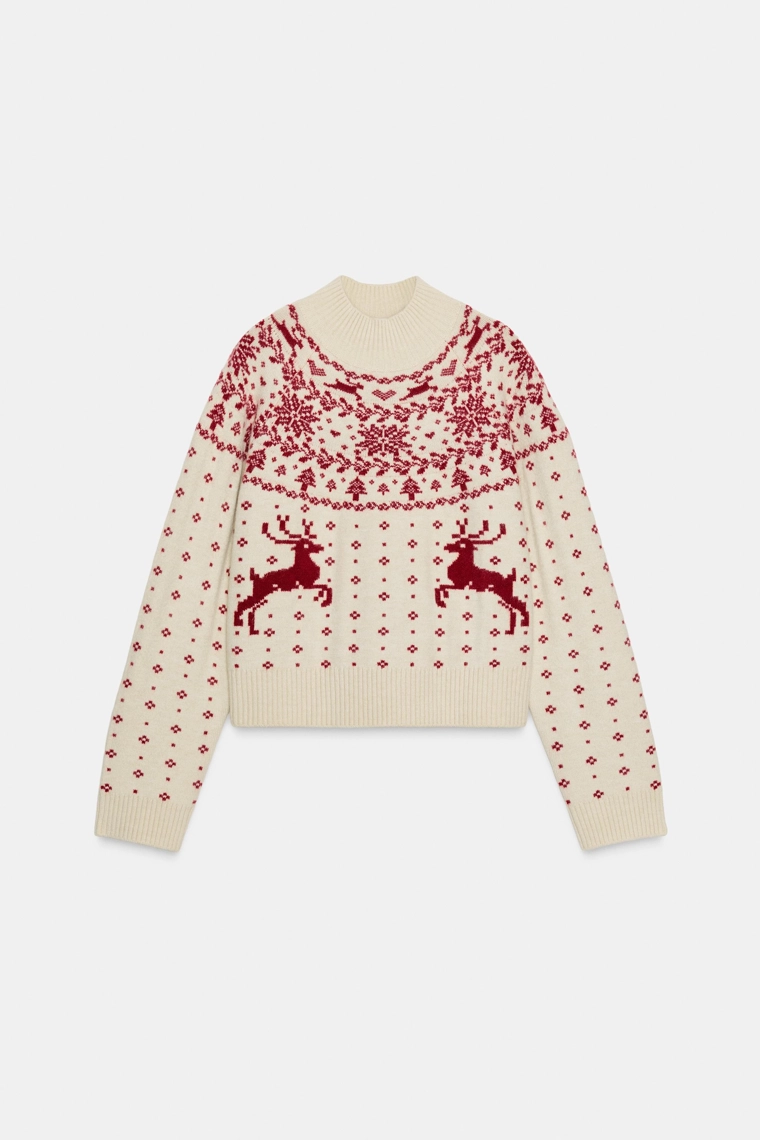 НОВОГОДНИЙ ЖАККАРДОВЫЙ СВИТЕР
