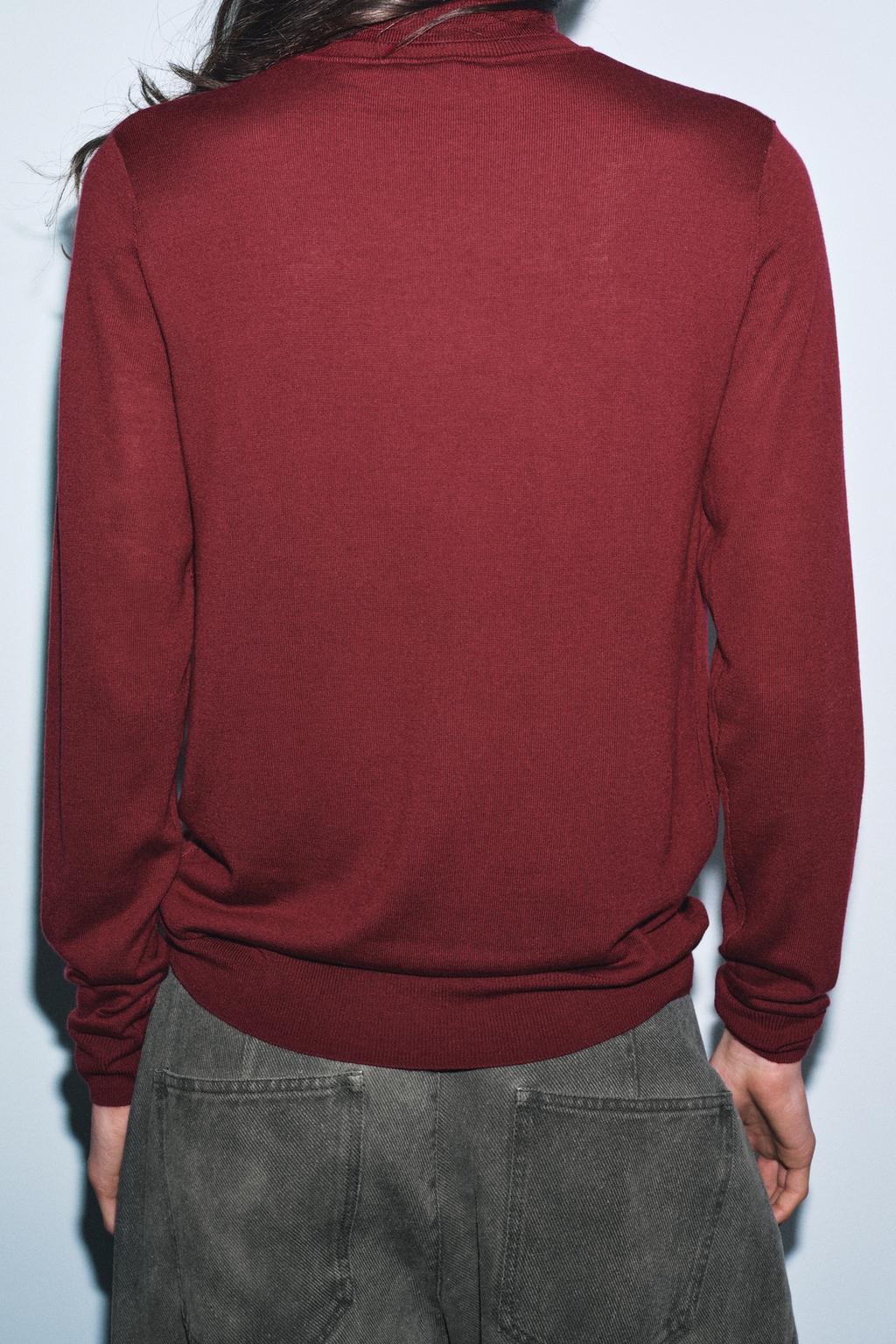 СВИТЕР ИЗ ШЕРСТИ С ВЫСОКИМ ВОРОТНИКОМ