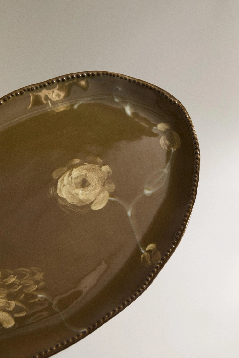 Большая осенняя ванная тарелка