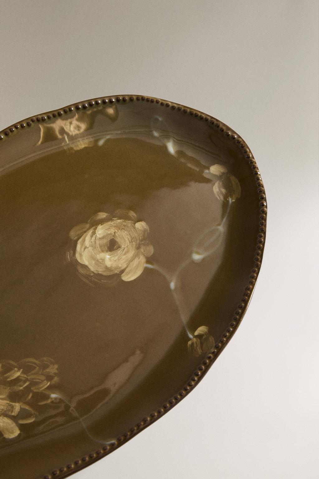 Большая осенняя ванная тарелка