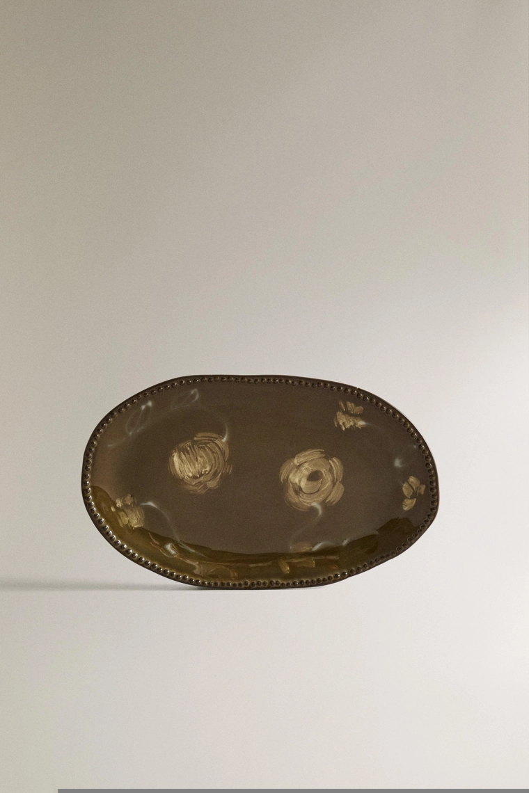 Маленькая осенняя ванная тарелка