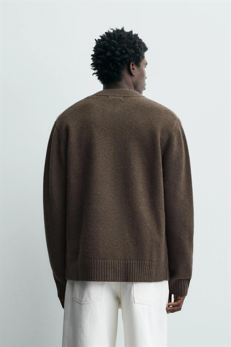 КУРТКА ИЗ 100% ШЕРСТИ НА МОЛНИИ