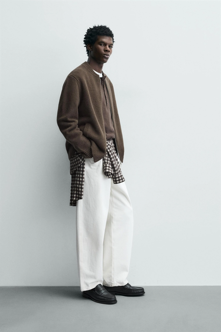 КУРТКА ИЗ 100% ШЕРСТИ НА МОЛНИИ