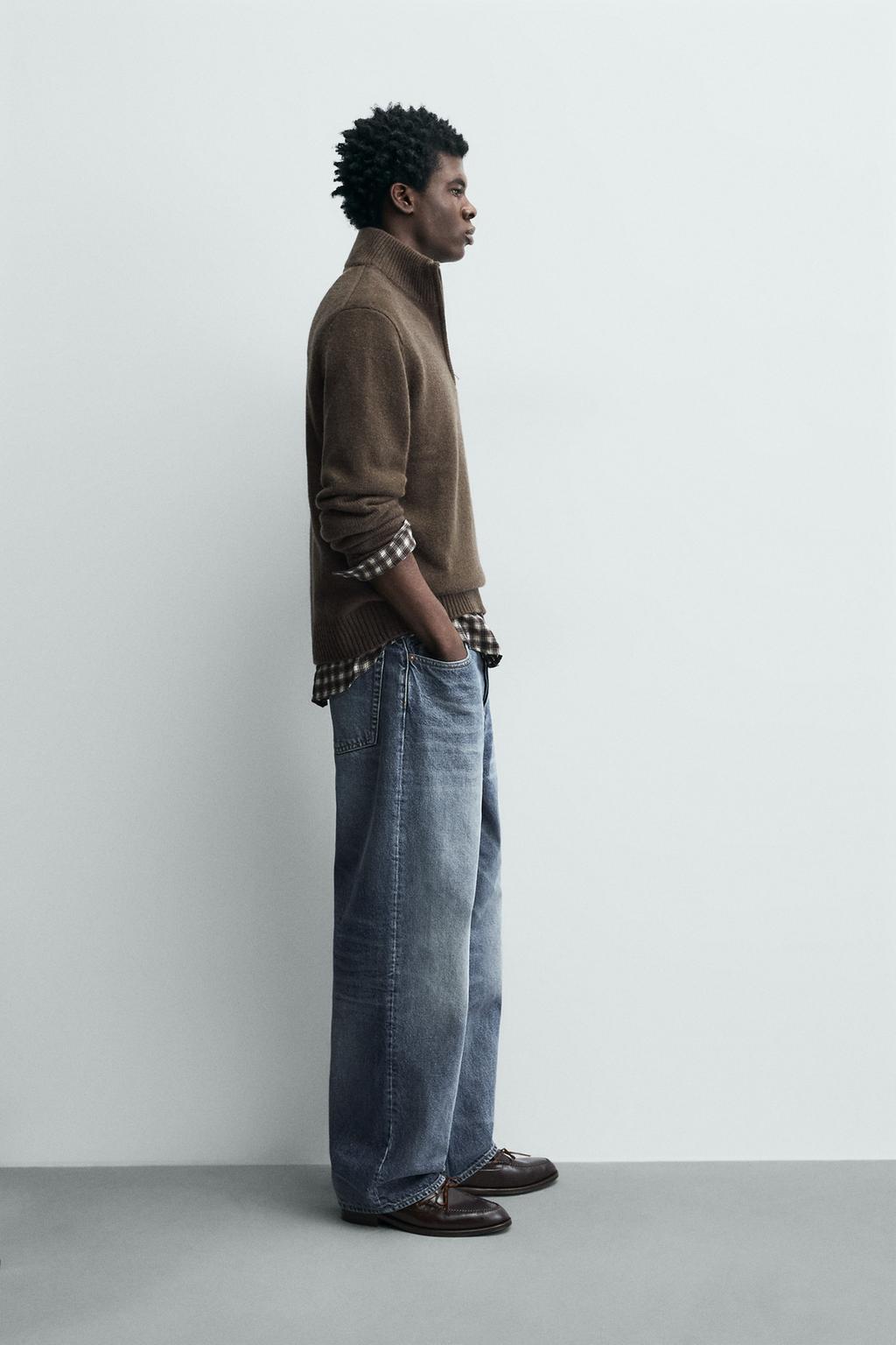 СВИТЕР ИЗ 100% ШЕРСТИ С ВОРОТНИКОМ НА МОЛНИИ