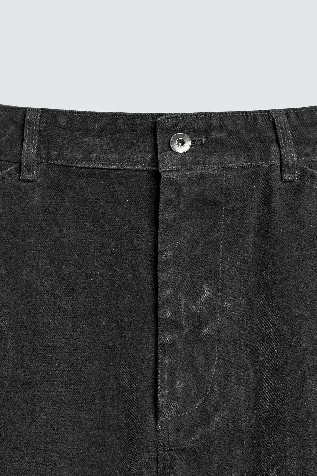 БРЮКИ RELAXED FIT С ФЛОКИРОВАНИЕМ