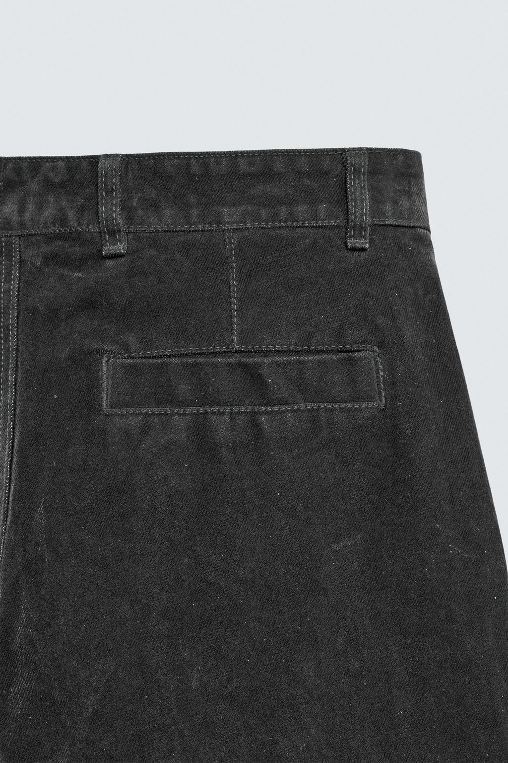 БРЮКИ RELAXED FIT С ФЛОКИРОВАНИЕМ