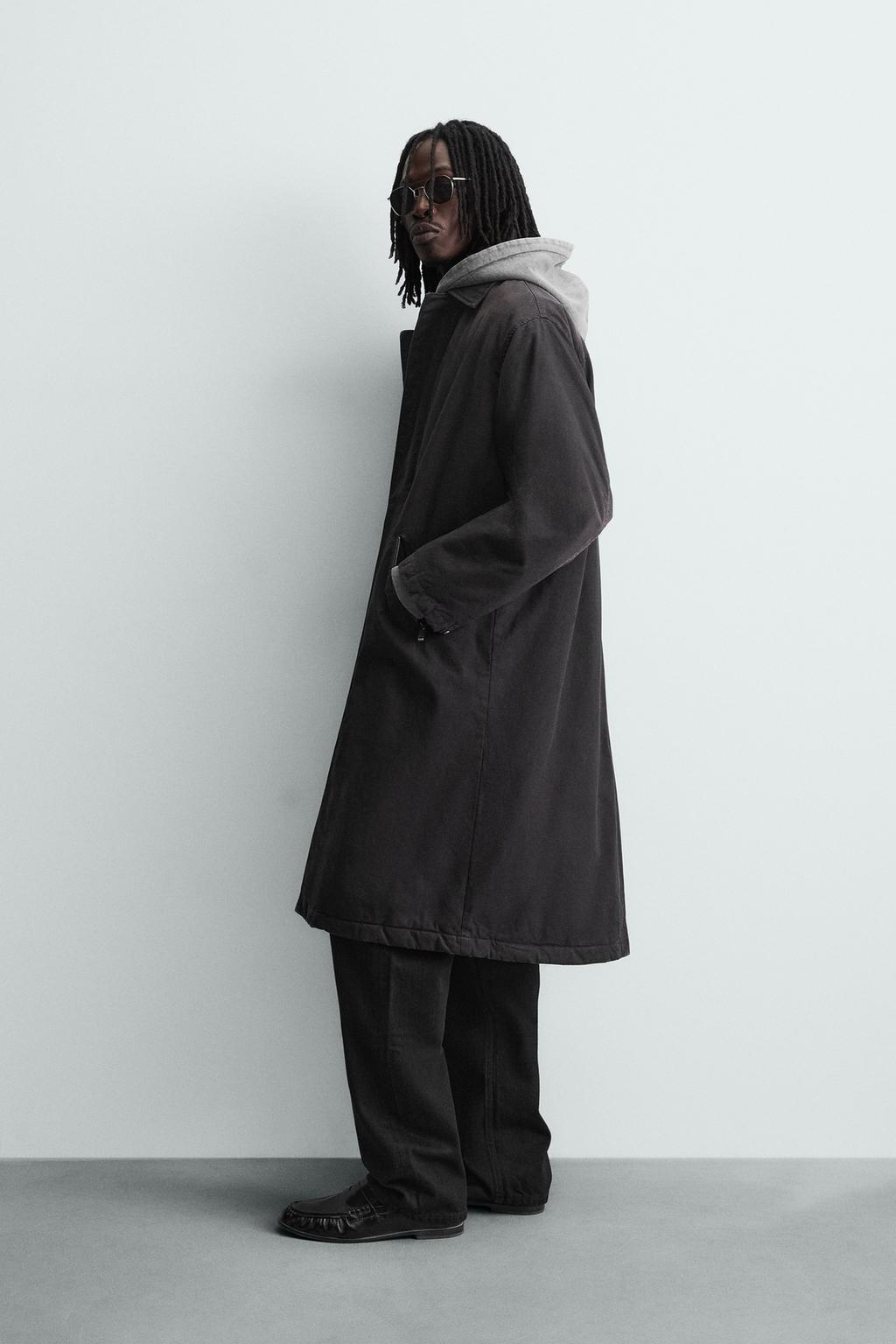 ПАЛЬТО ИЗ ДЕНИМА С ЭФФЕКТОМ ПОТЕРТОСТИ