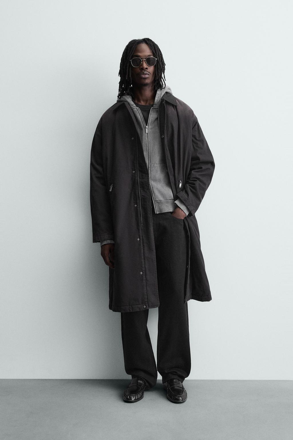 ПАЛЬТО ИЗ ДЕНИМА С ЭФФЕКТОМ ПОТЕРТОСТИ