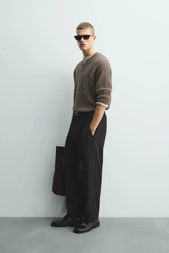 БРЮКИ RELAXED FIT СО СКЛАДКАМИ