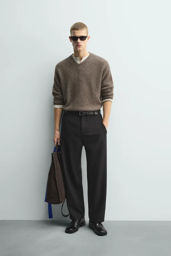 БРЮКИ RELAXED FIT СО СКЛАДКАМИ
