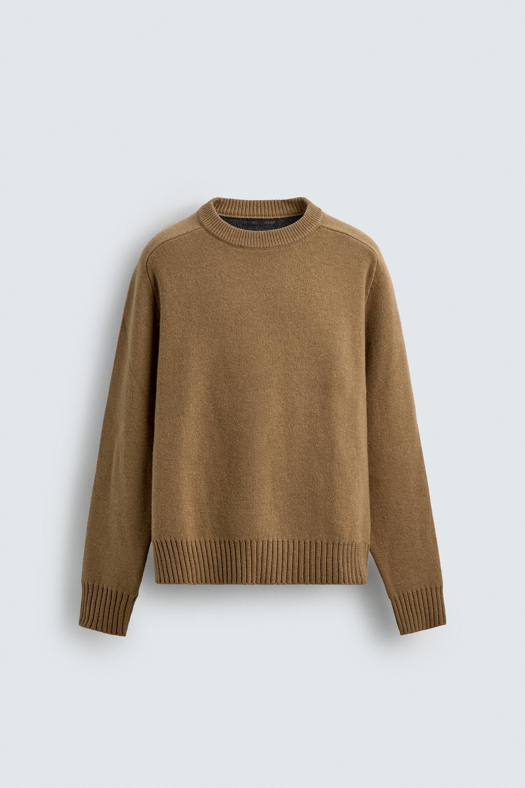 Джемпер из двух видов шерсти