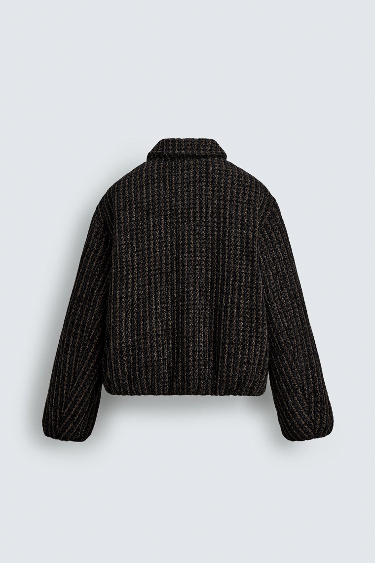 КУРТКА-БОМБЕР ИЗ ВЕЛЬВЕТА В КЛЕТКУ