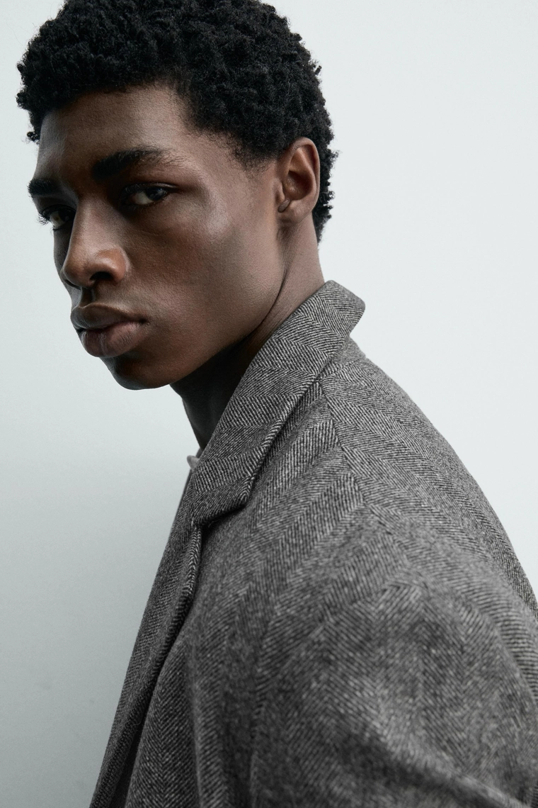 ПАЛЬТО ИЗ СМЕСОВОЙ ШЕРСТИ MANTECO®