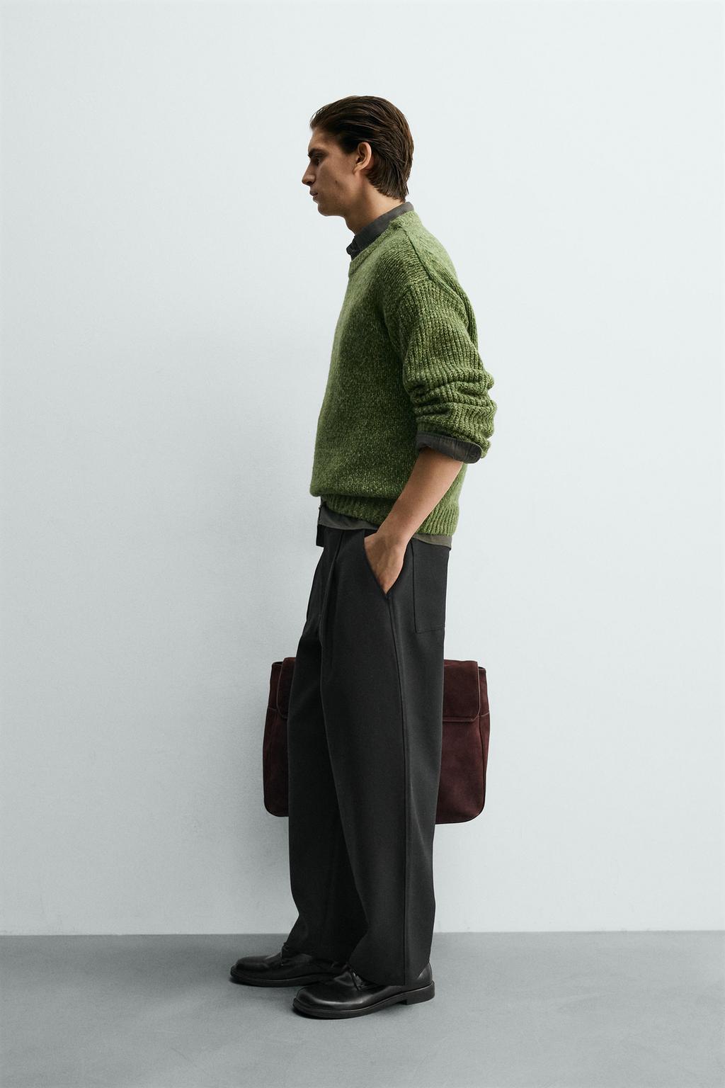 ОБЪЕМНЫЙ СВИТЕР С РЕЛЬЕФНЫМ УЗОРОМ ИЗ ВИСКОЗЫ