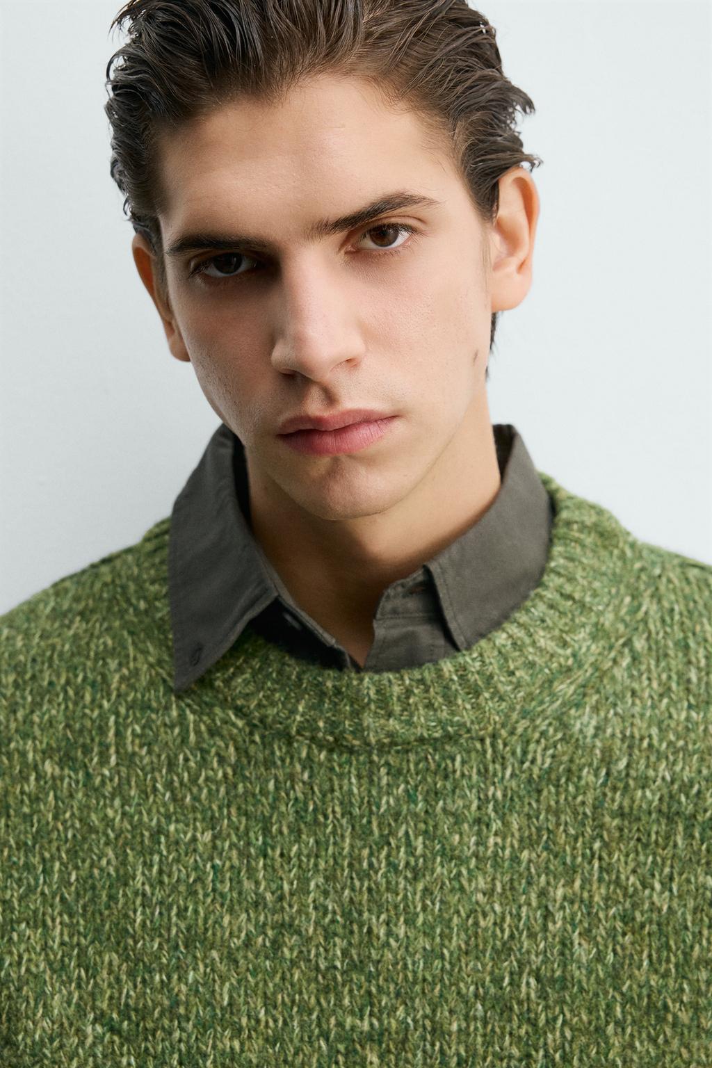 ОБЪЕМНЫЙ СВИТЕР С РЕЛЬЕФНЫМ УЗОРОМ ИЗ ВИСКОЗЫ