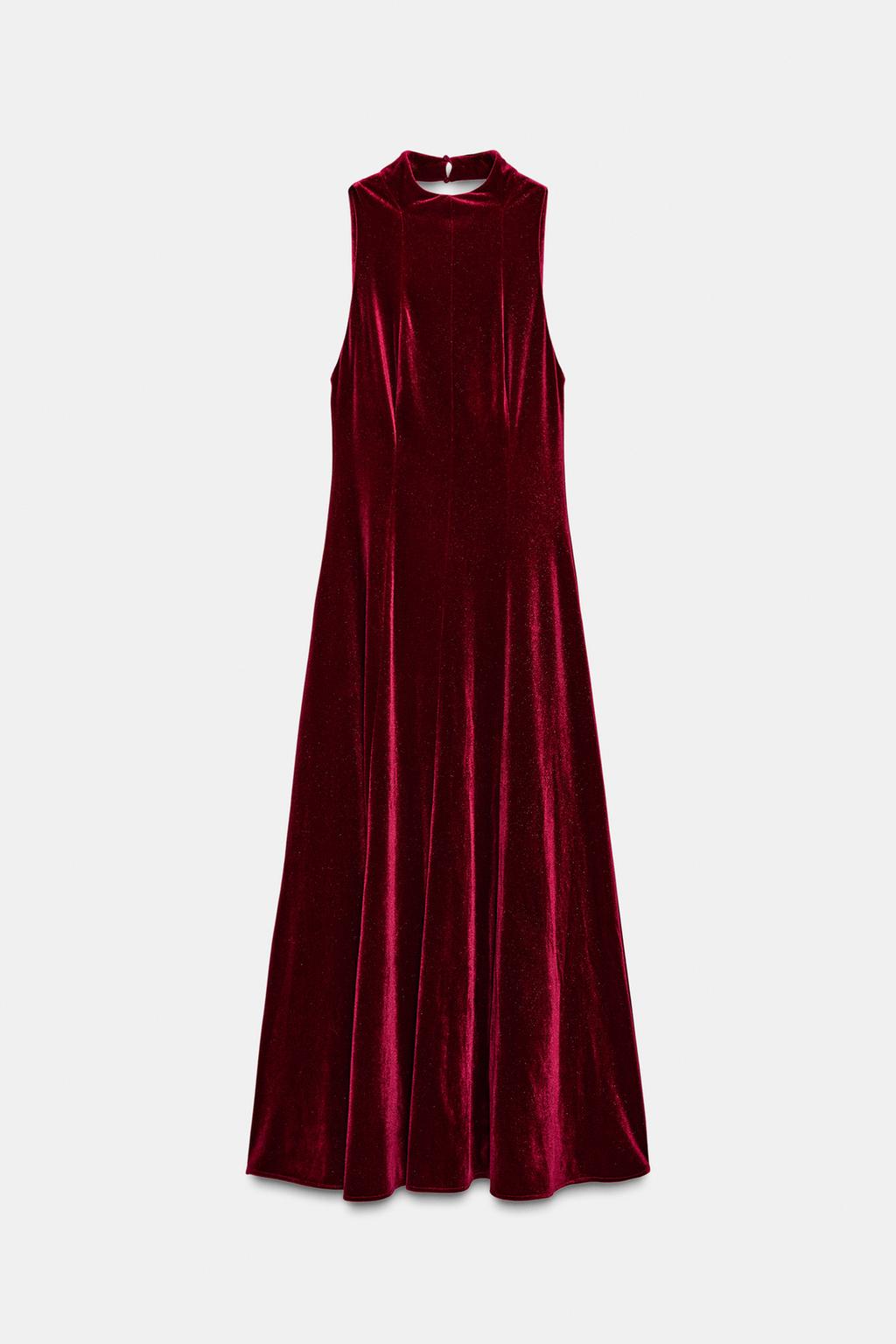 БАРХАТНОЕ ПЛАТЬЕ МИДИ