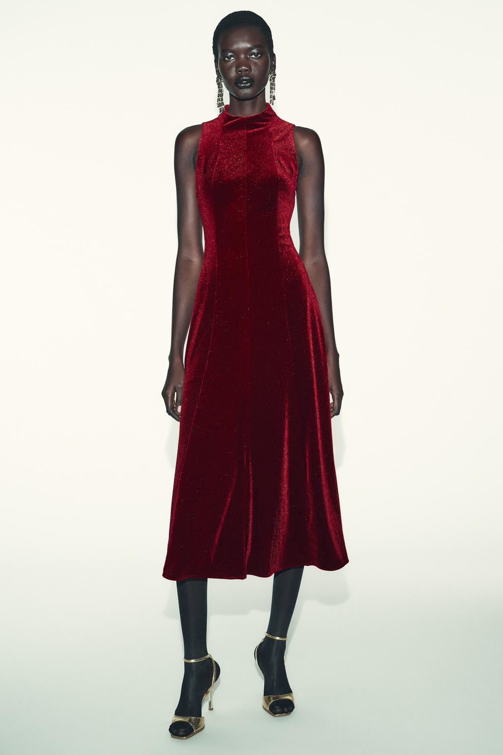 БАРХАТНОЕ ПЛАТЬЕ МИДИ