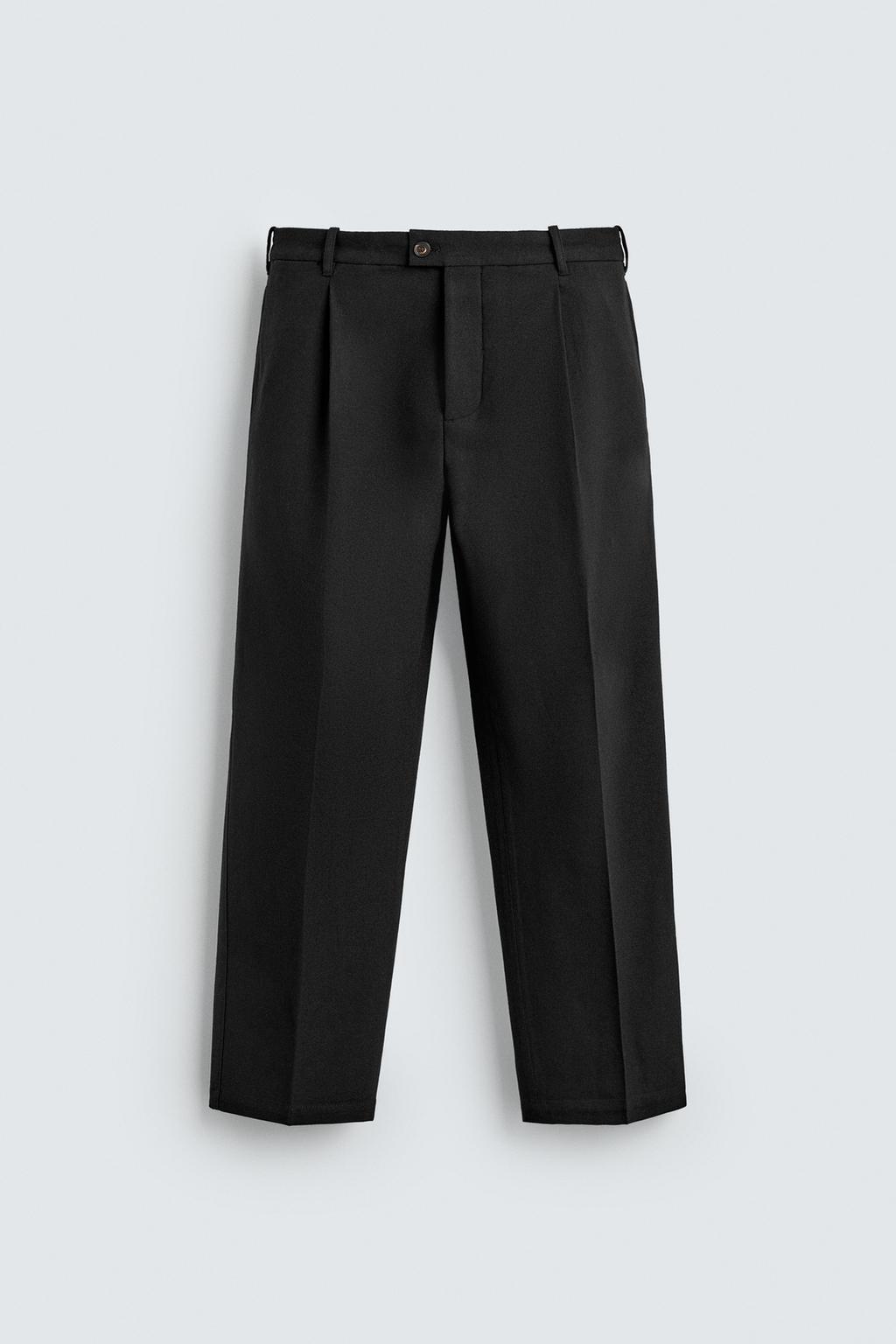 БРЮКИ ИЗ ФЛАНЕЛИ СО СКЛАДКАМИ