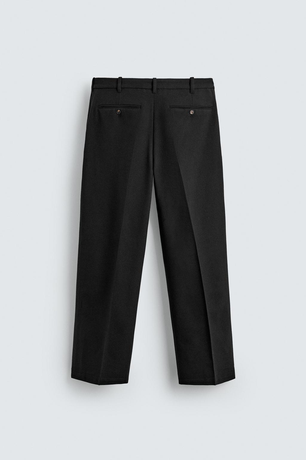 БРЮКИ ИЗ ФЛАНЕЛИ СО СКЛАДКАМИ