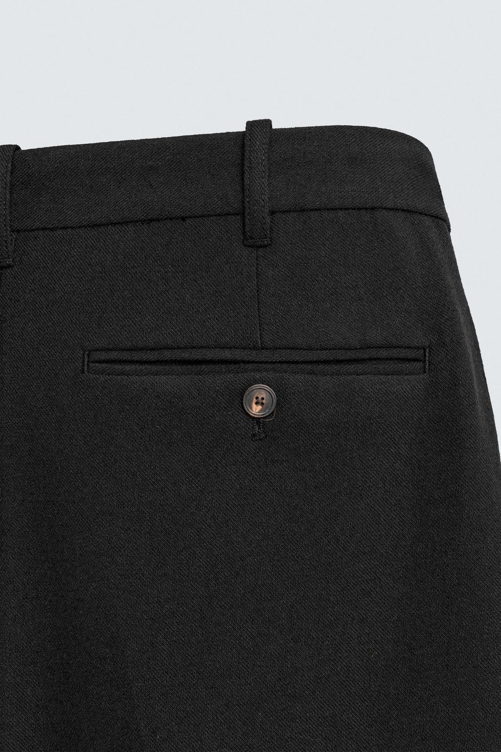 БРЮКИ ИЗ ФЛАНЕЛИ СО СКЛАДКАМИ