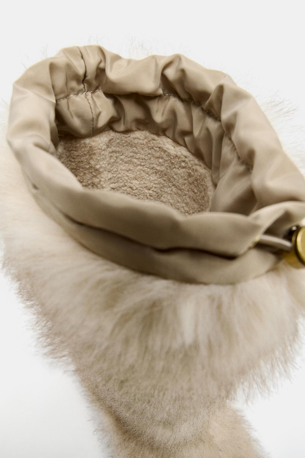 САПОГИ ИЗ ИСКУССТВЕННОГО МЕХА С РЕМЕШКОМ — SKI COLLECTION