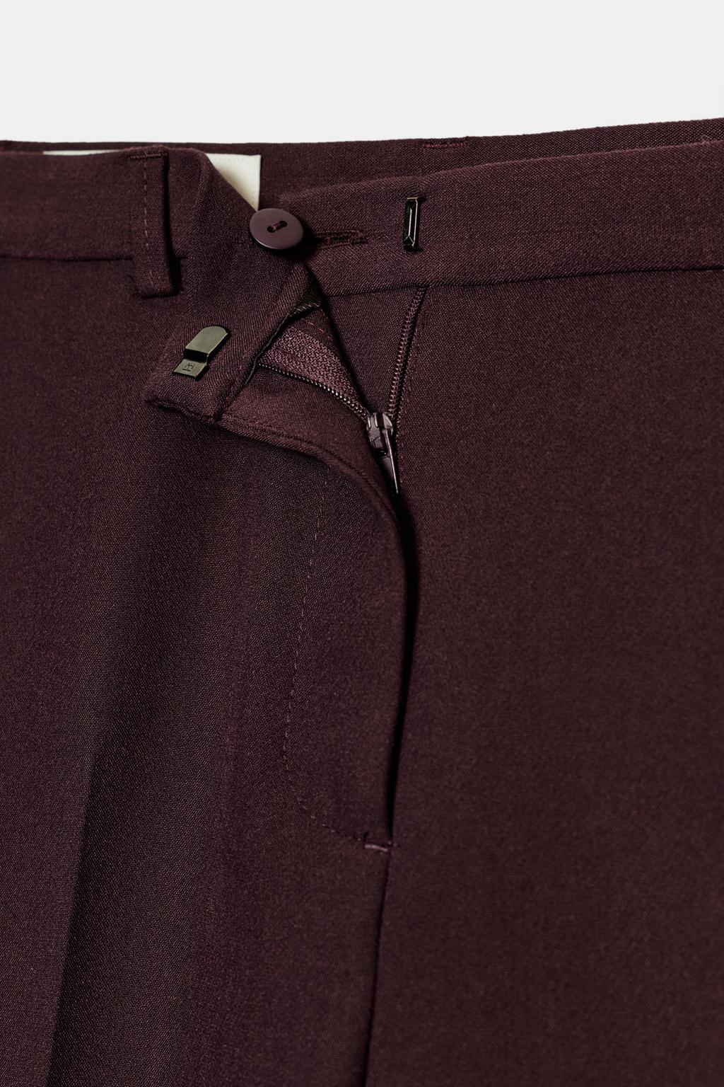 БРЮКИ ПРЯМОГО КРОЯ С ВЫСОКОЙ ПОСАДКОЙ