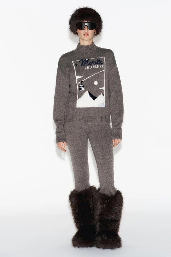 РАСКЛЕШЕННЫЕ БРЮКИ ИЗ 90% ШЕРСТИ — SKI COLLECTION